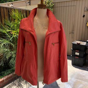 DANA BUCHMAN SZ.XL CORAL SUMMER JACKET VERSATILE